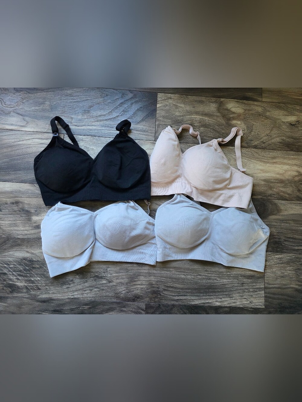 Bundle of 4 Auden Nursing Lightly Lined Seamless Bras